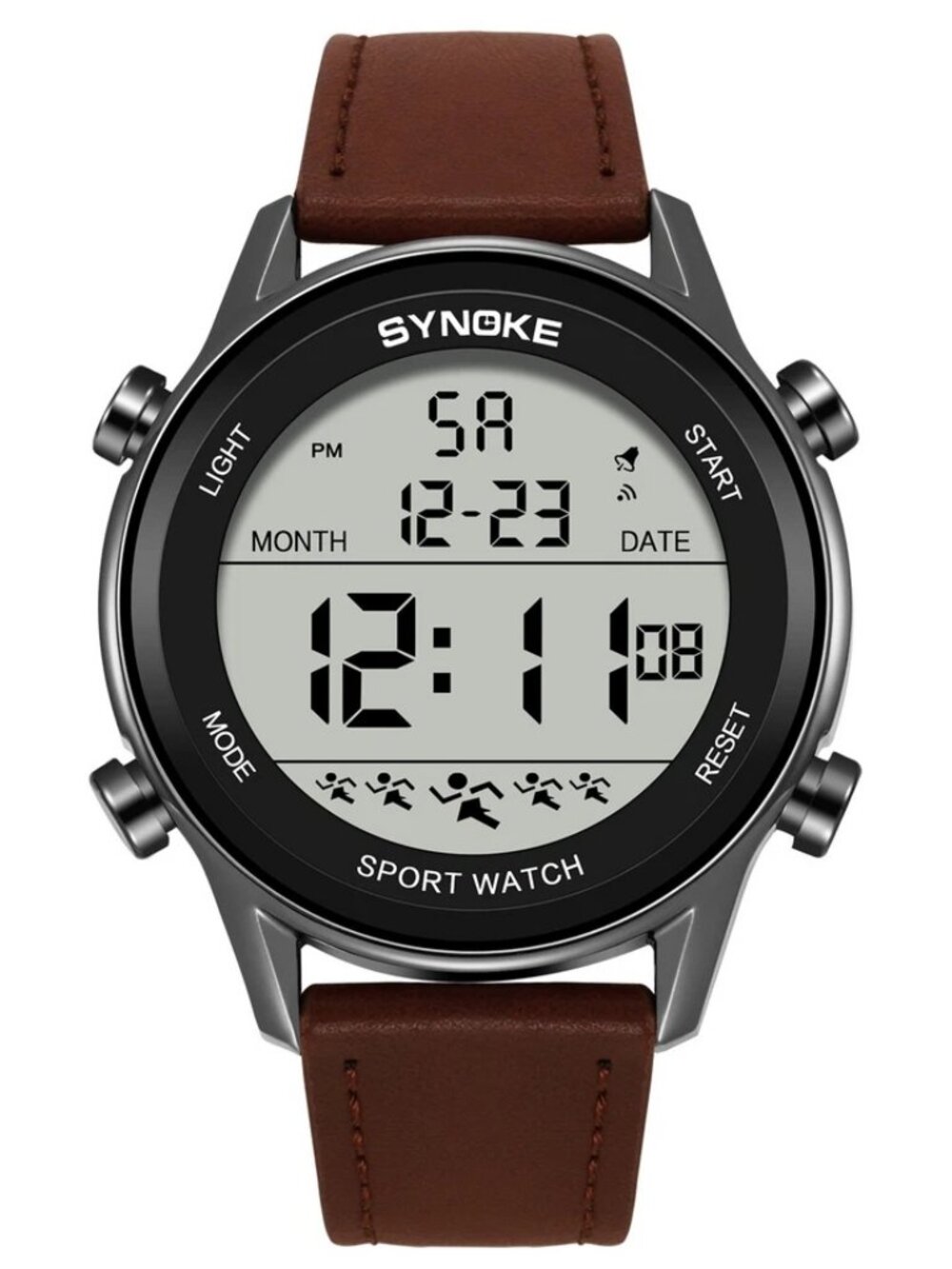Men's Fashion Digital Watch LED Screen Large Face Military Watches Waterproof